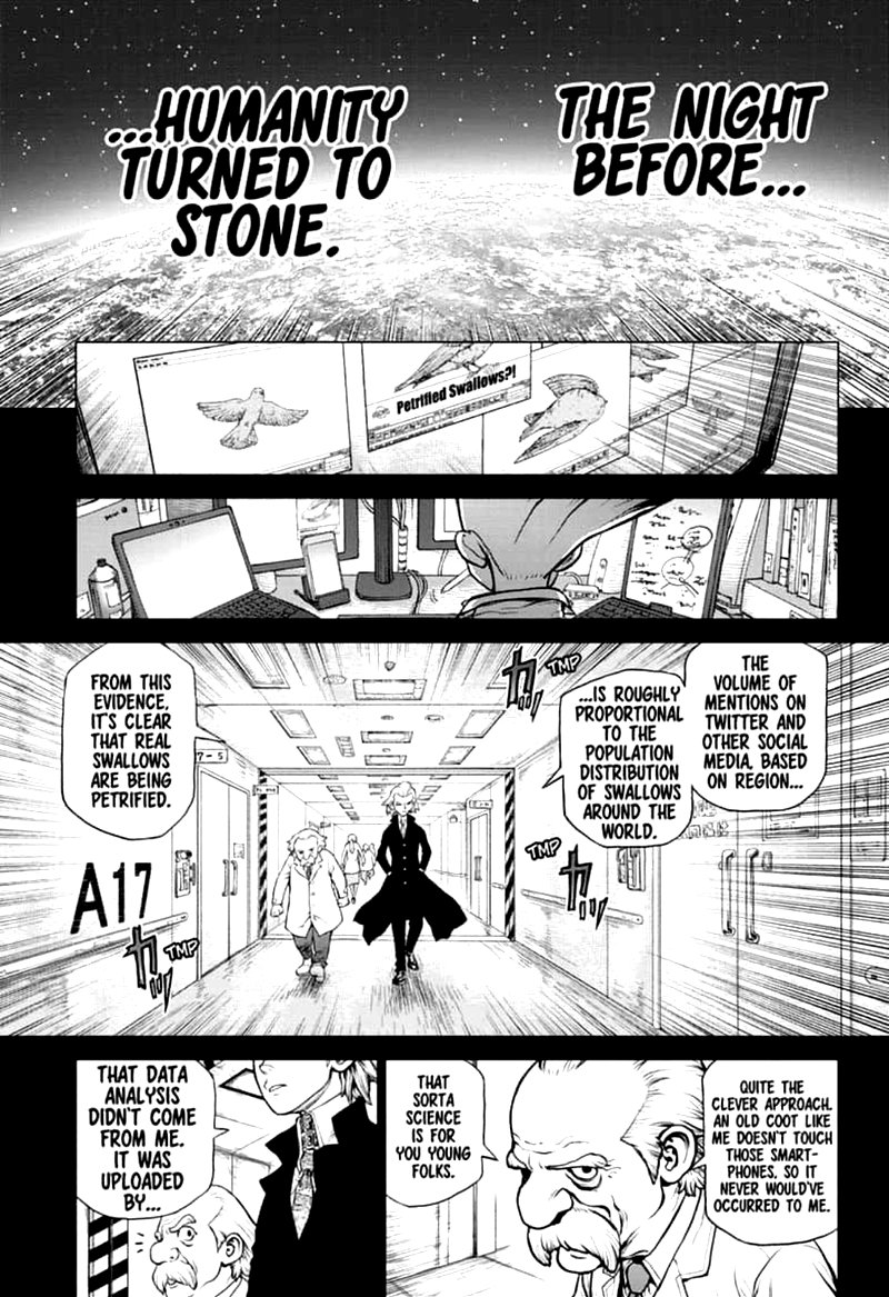 Dr. Stone Manga Chapter 157 page 1 - Same Time, Same Place