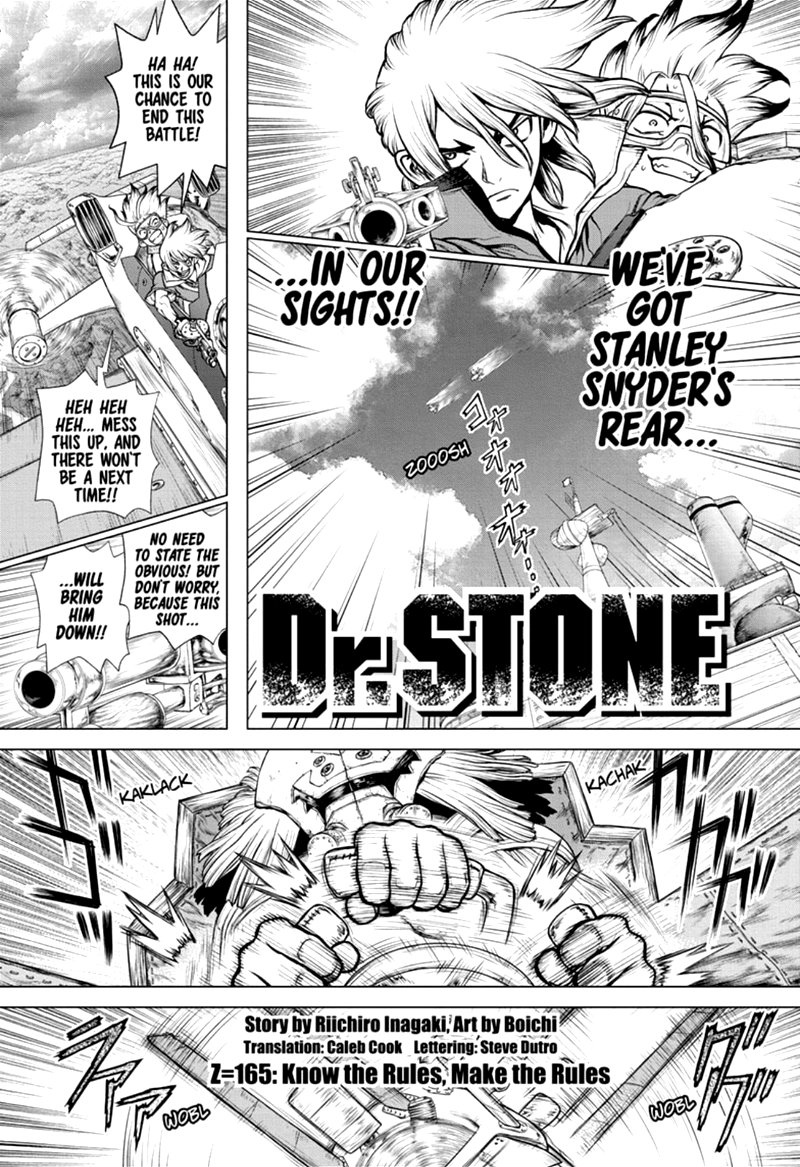 Dr. Stone Manga Chapter 165 page 1 - Know the Rules, Make the Rules