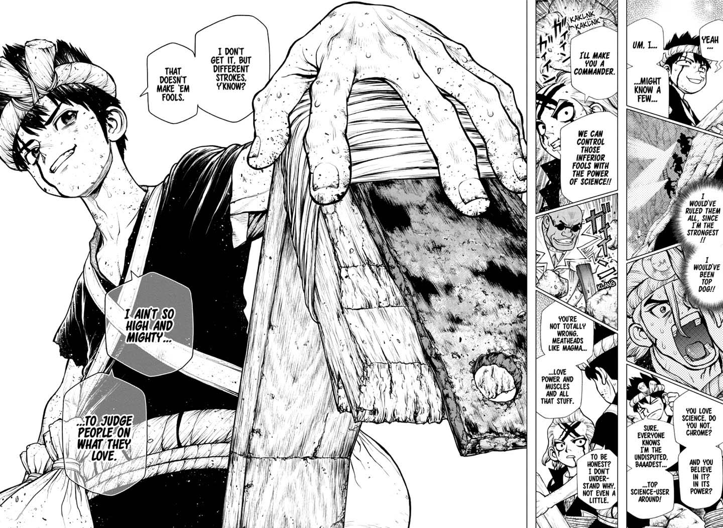 Dr. Stone Manga Chapter 167 page 14 - Different Strokes