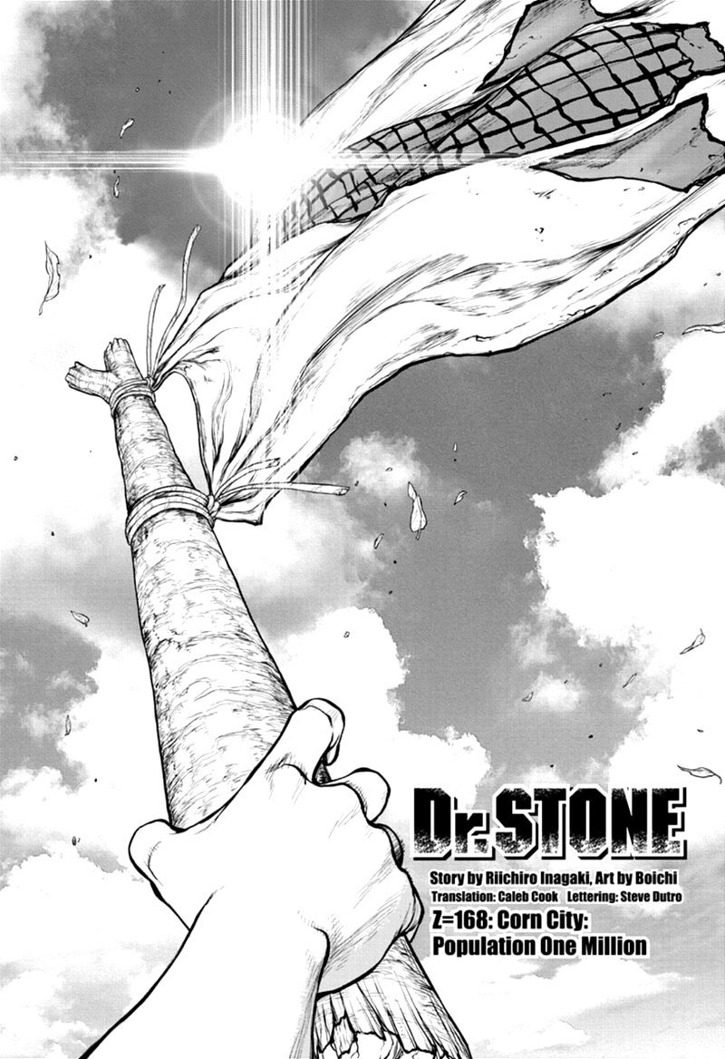 Dr. Stone Manga Chapter 168 page 1 - Corn City: Population One Million