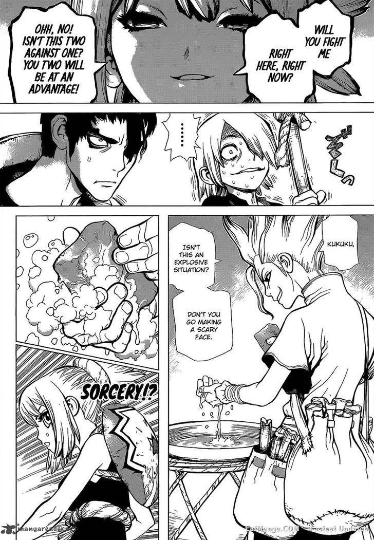 Dr. Stone Manga Chapter 17 page 16 - Nasty Looks