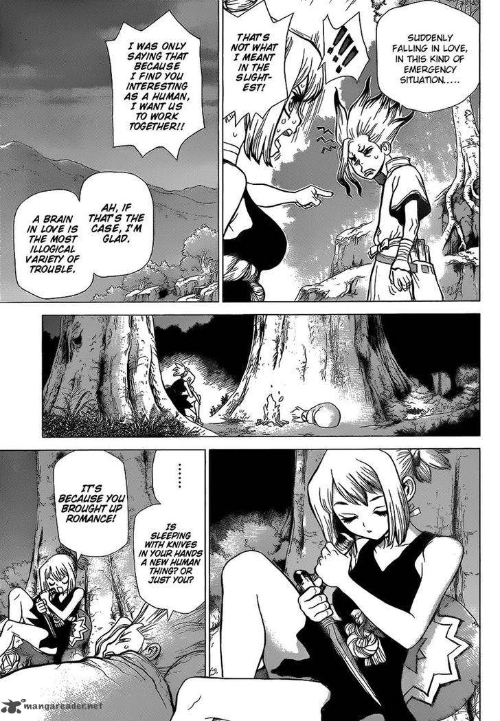 Dr. Stone Manga Chapter 17 page 3 - Nasty Looks