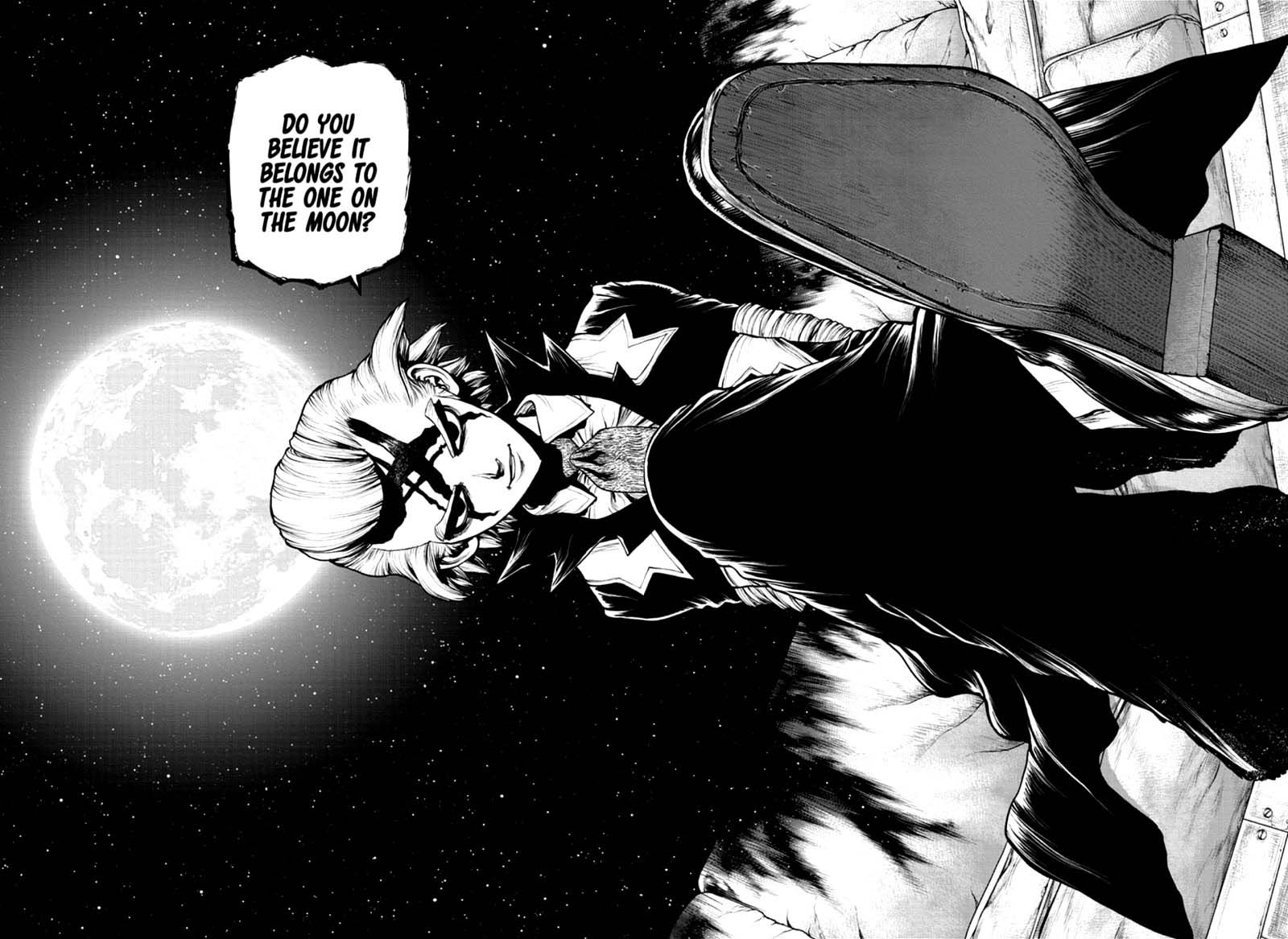 Dr. Stone Manga Chapter 170 page 13 - Staring Up at the Same Moon