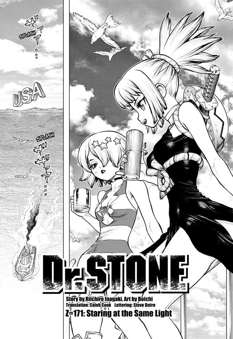 Dr. Stone Manga Chapter 171 page 1 - Staring at the Same Light