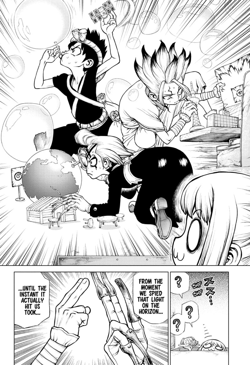 Dr. Stone Manga Chapter 171 page 14 - Staring at the Same Light