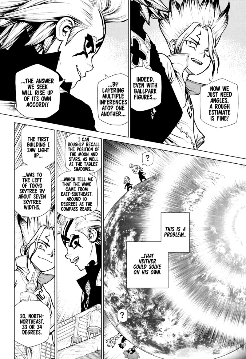 Dr. Stone Manga Chapter 171 page 16 - Staring at the Same Light