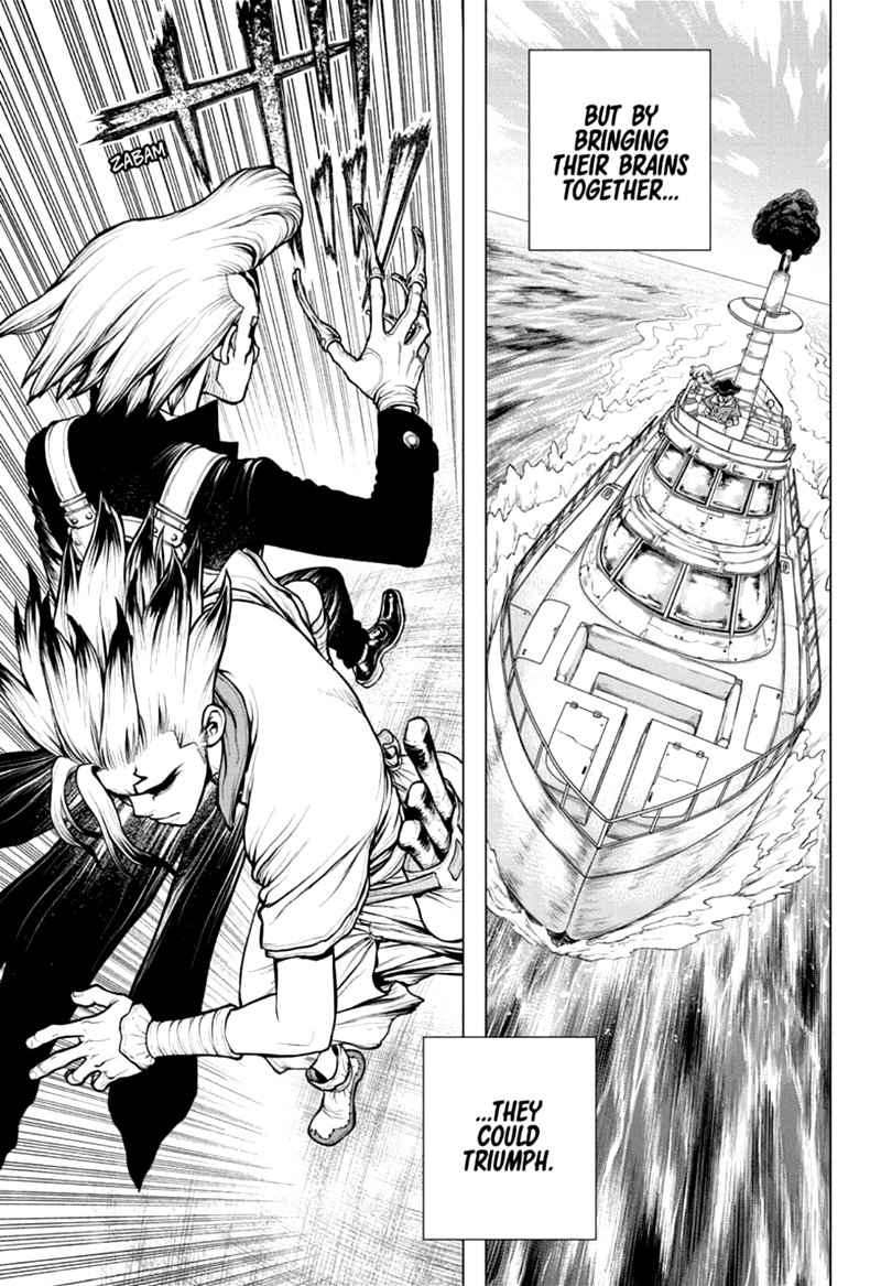 Dr. Stone Manga Chapter 171 page 17 - Staring at the Same Light