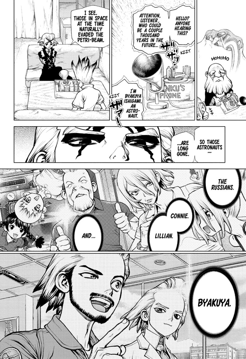 Dr. Stone Manga Chapter 171 page 2 - Staring at the Same Light