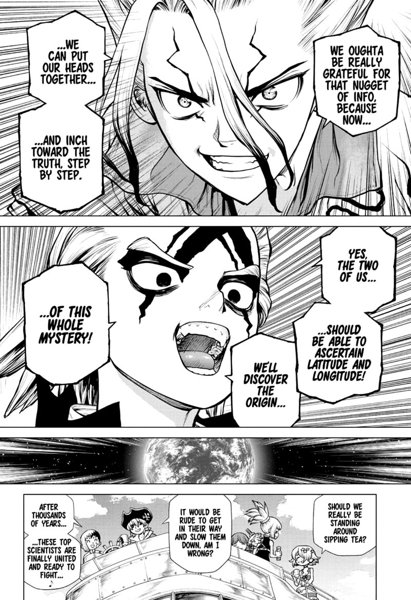 Dr. Stone Manga Chapter 171 page 4 - Staring at the Same Light