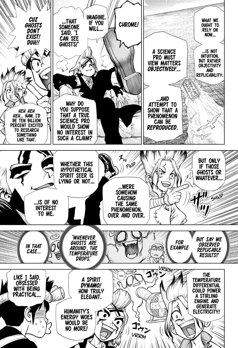Dr. Stone Manga Chapter 171 page 9 - Staring at the Same Light