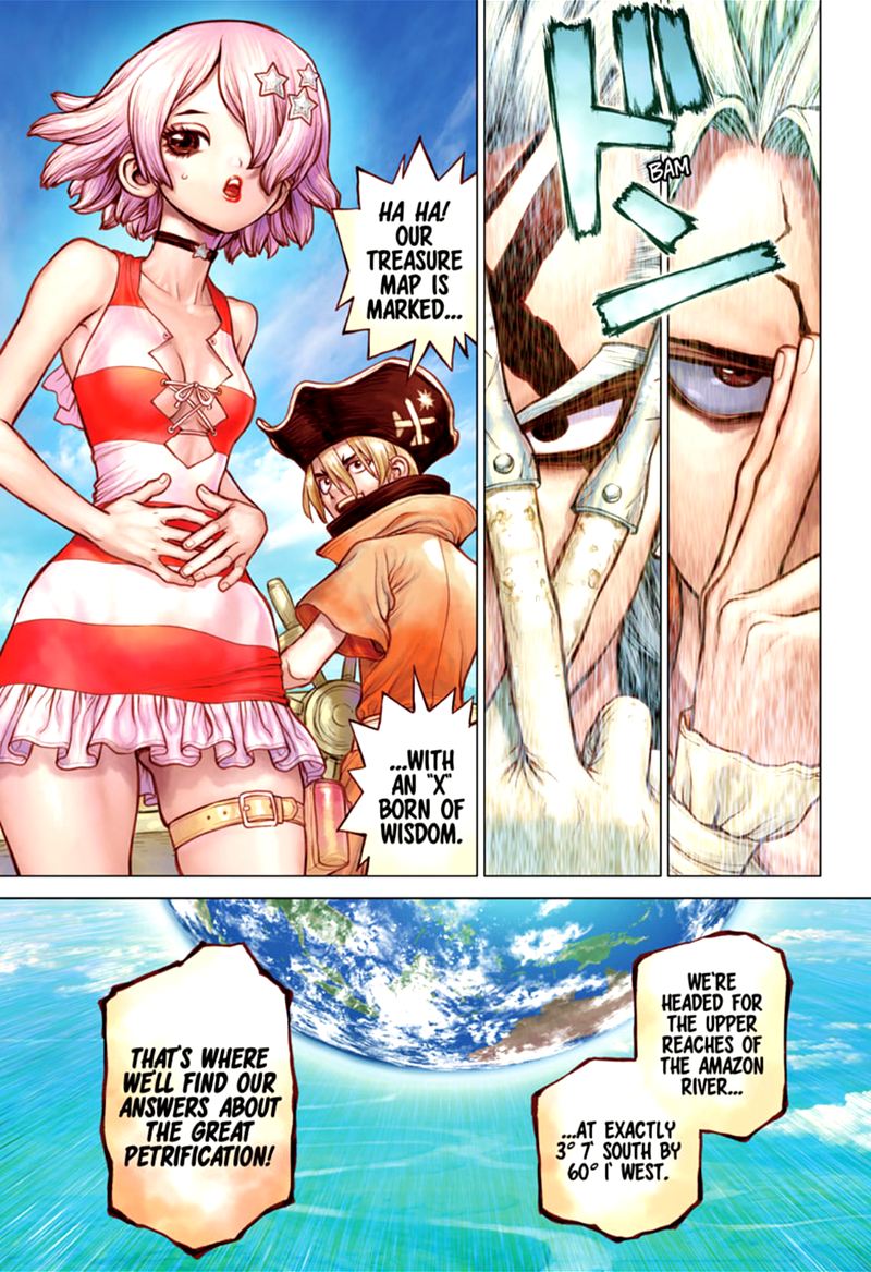 Dr. Stone Manga Chapter 172 page 1 - Marked with an X of Wisdom