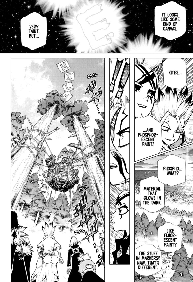 Dr. Stone Manga Chapter 172 page 10 - Marked with an X of Wisdom