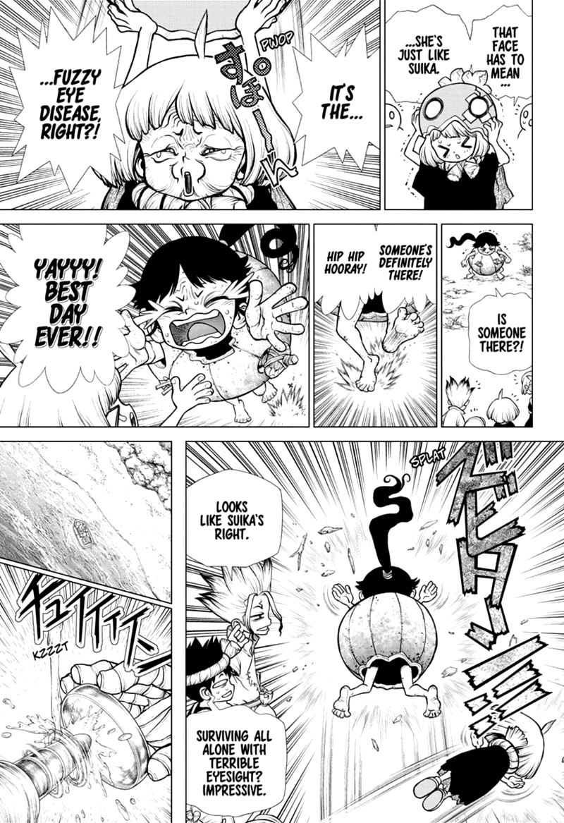 Dr. Stone Manga Chapter 172 page 13 - Marked with an X of Wisdom