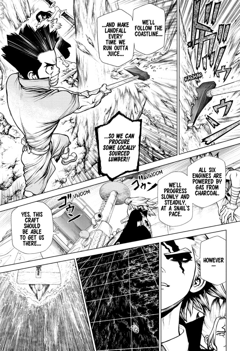 Dr. Stone Manga Chapter 172 page 5 - Marked with an X of Wisdom