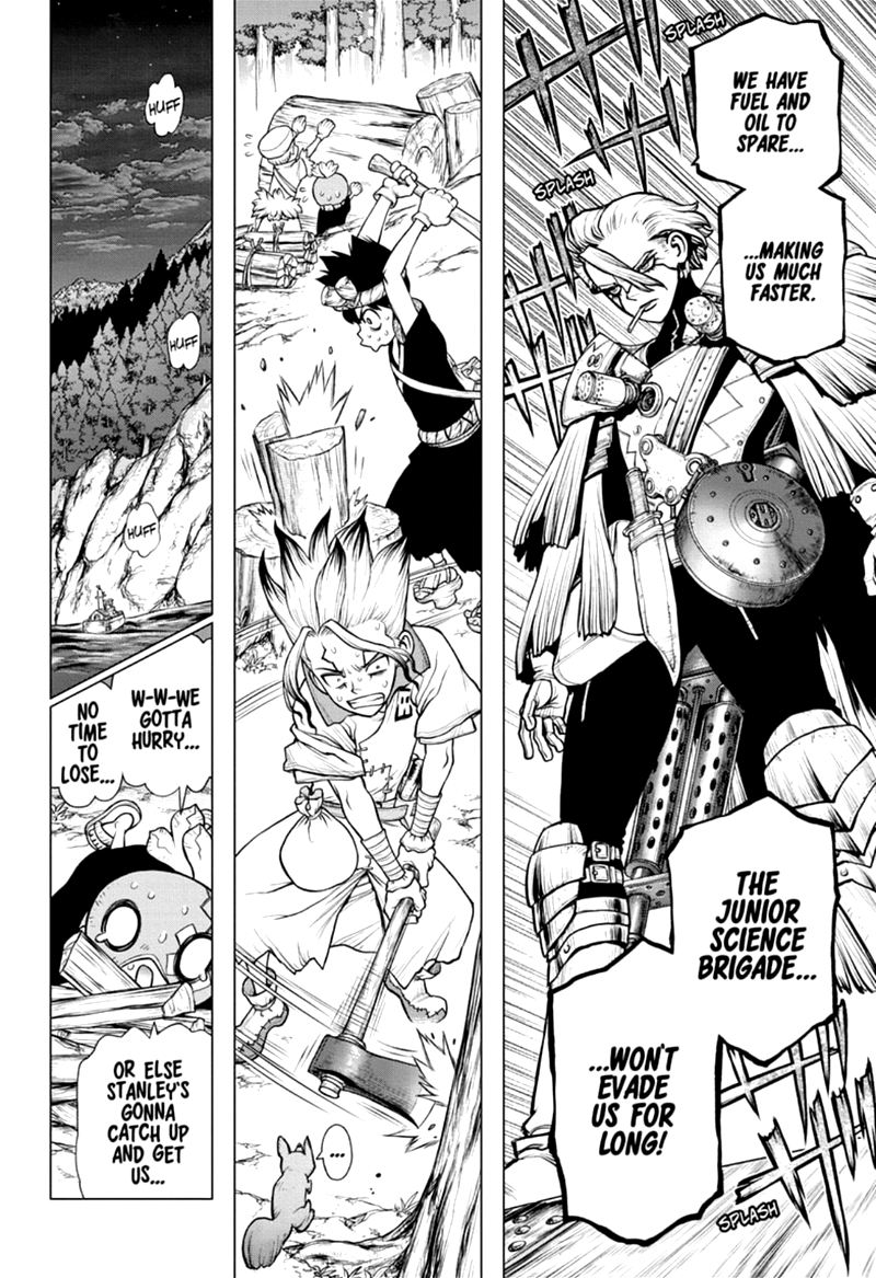 Dr. Stone Manga Chapter 172 page 6 - Marked with an X of Wisdom