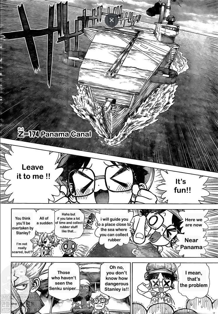 Dr. Stone Manga Chapter 174 page 2 - The Specter of the Panama Canal