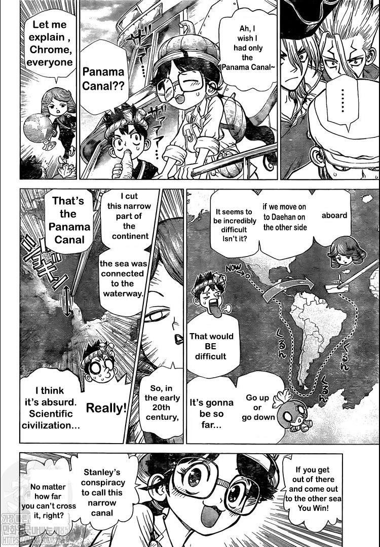 Dr. Stone Manga Chapter 174 page 4 - The Specter of the Panama Canal