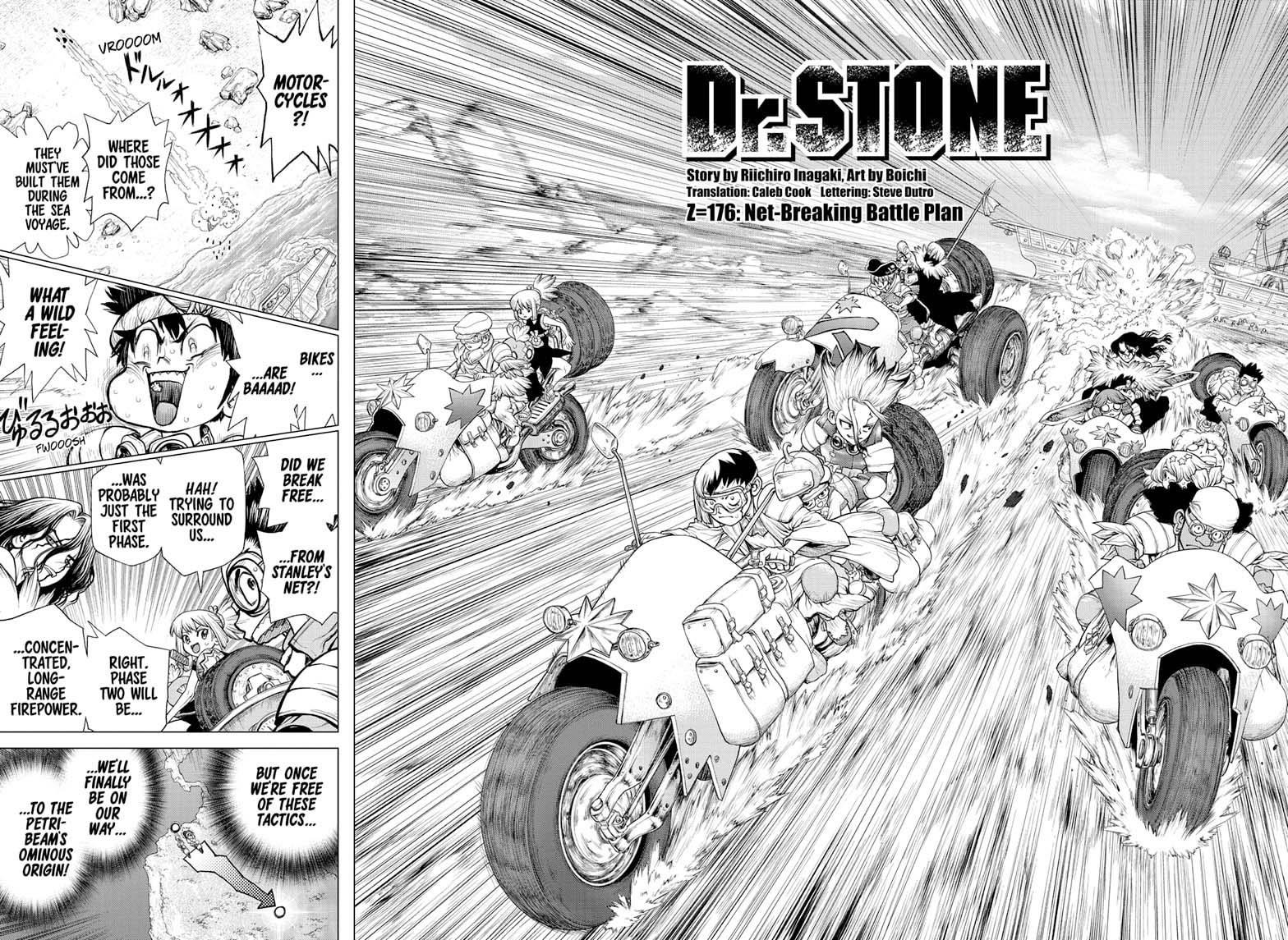 Dr. Stone Manga Chapter 176 page 2 - Net-Breaking Battle Plan