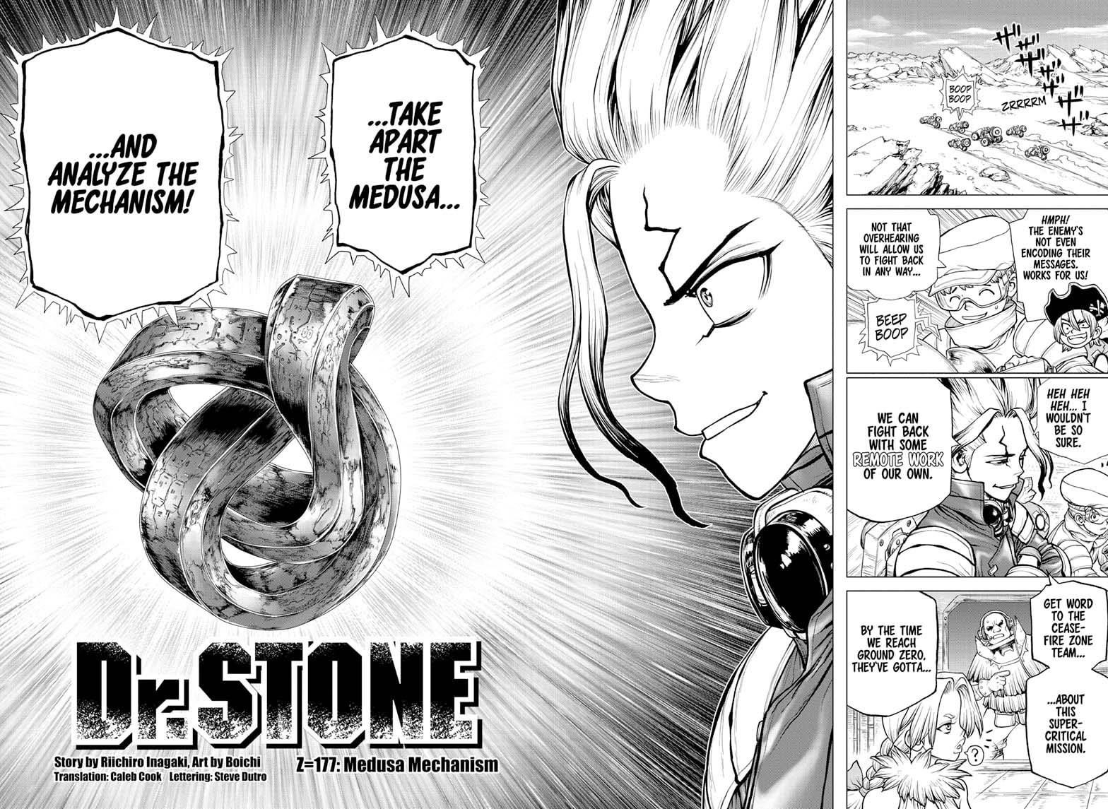 Dr. Stone Manga Chapter 177 page 2 - Medusa Mechanism