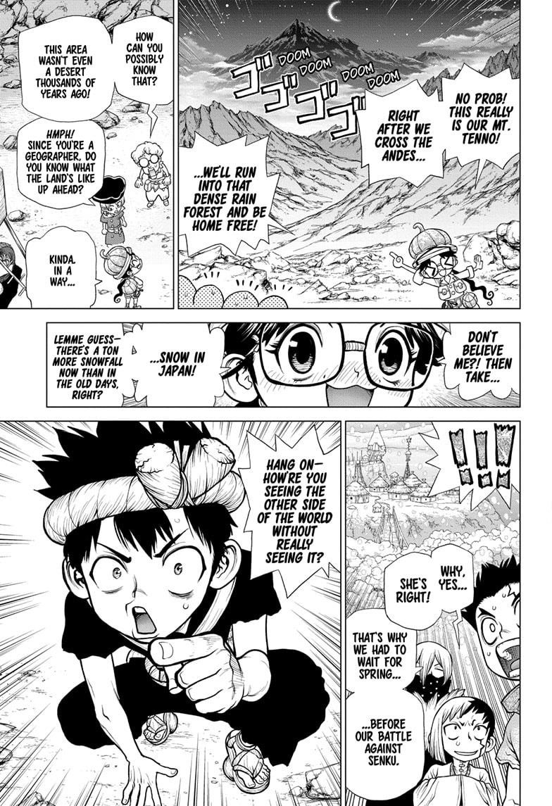 Dr. Stone Manga Chapter 178 page 6 - Science Scales Mountains