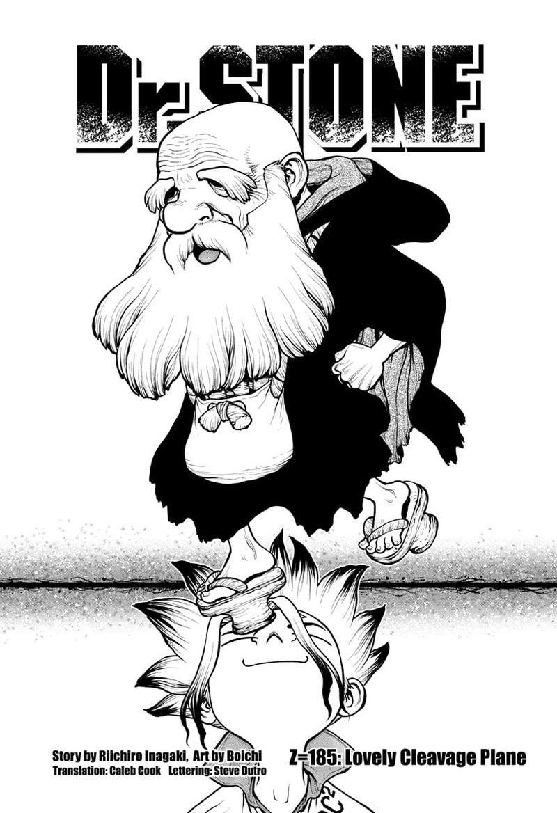 Dr. Stone Manga Chapter 185 page 1 - Lovely Cleavage Plane