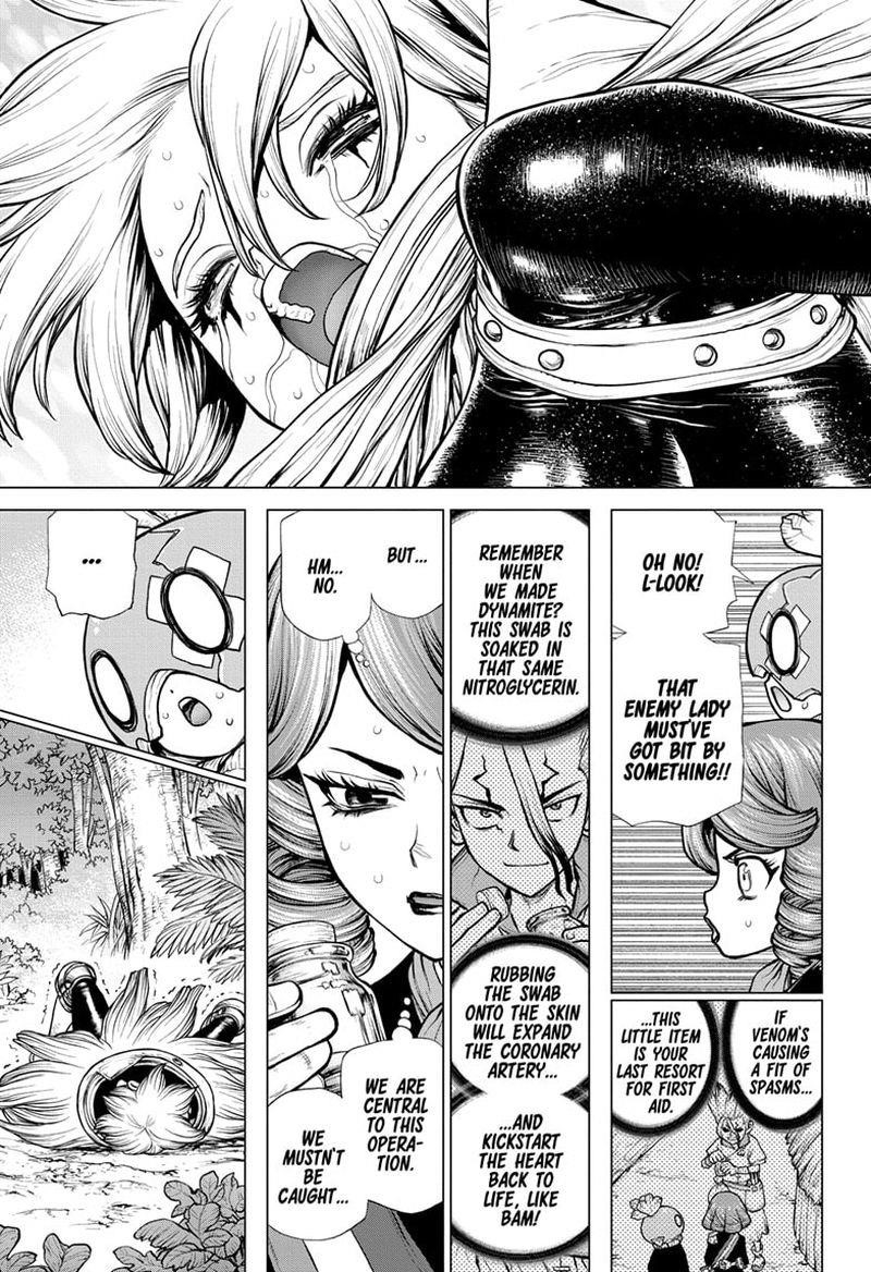 Dr. Stone Manga Chapter 185 page 14 - Lovely Cleavage Plane