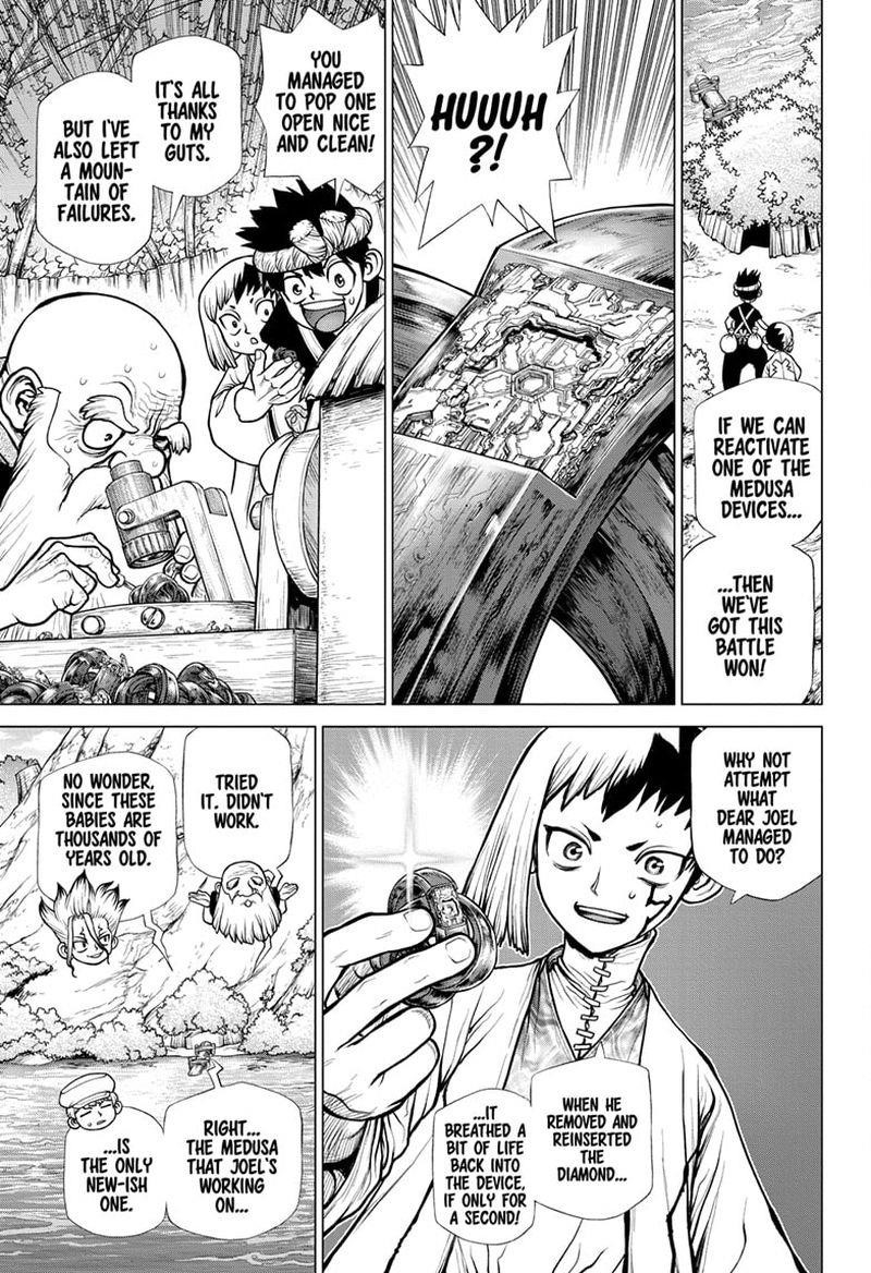 Dr. Stone Manga Chapter 185 page 3 - Lovely Cleavage Plane