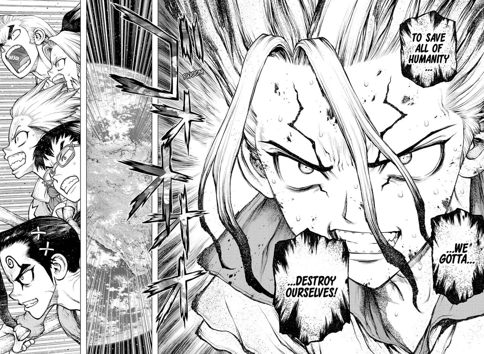 Dr. Stone Manga Chapter 191 page 15 - Divine Scream, Down to Earth