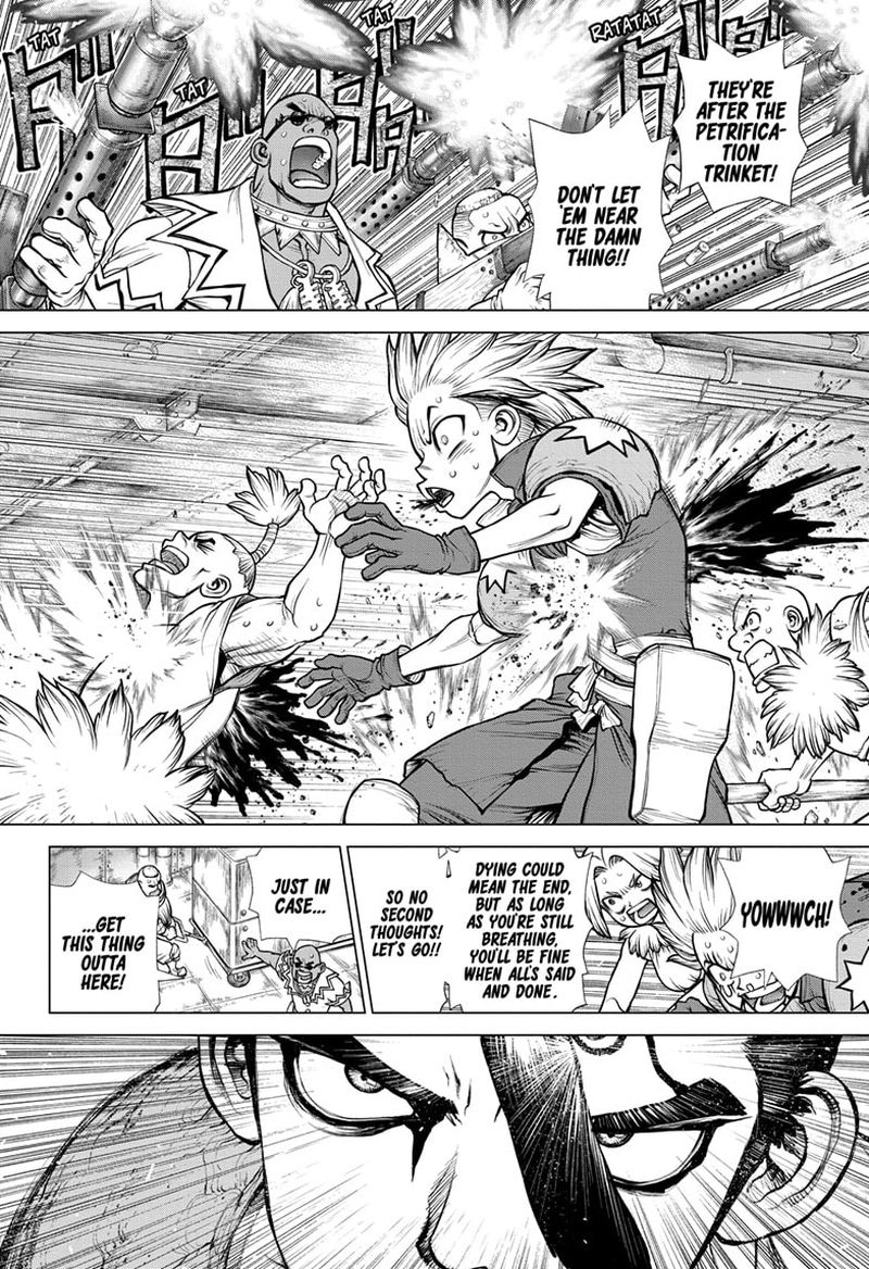 Dr. Stone Manga Chapter 191 page 5 - Divine Scream, Down to Earth