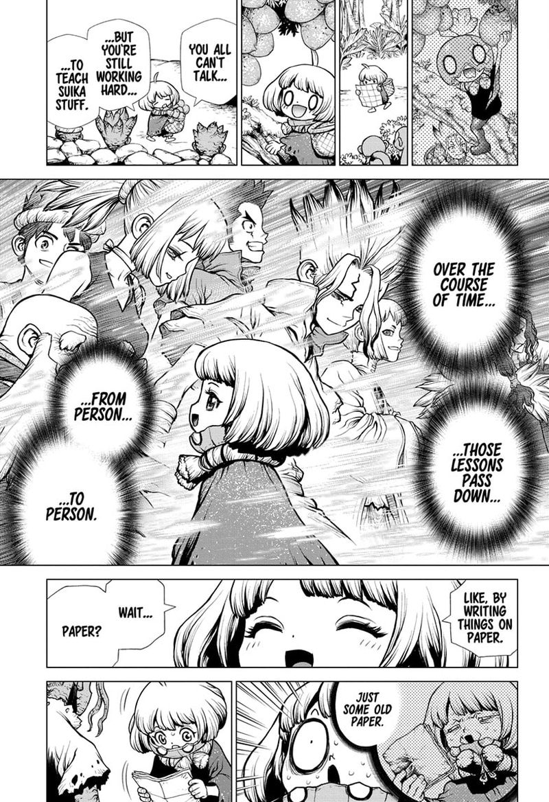 Dr. Stone Manga Chapter 195 page 15 - Treasure Hunter, All Alone