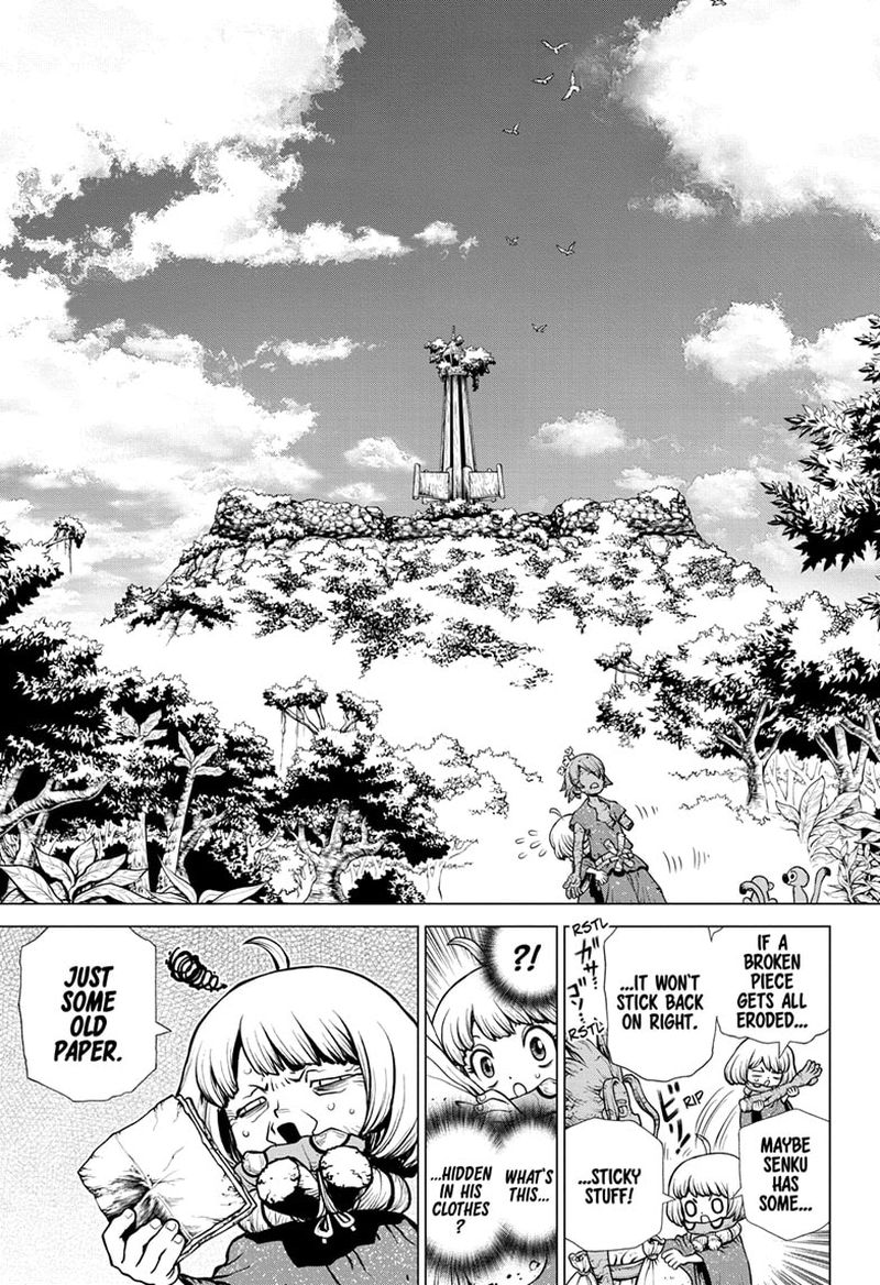 Dr. Stone Manga Chapter 195 page 3 - Treasure Hunter, All Alone