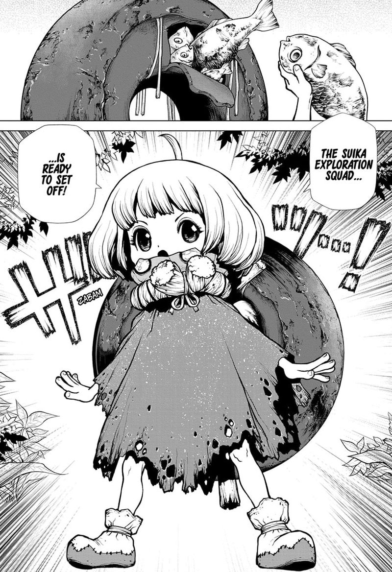 Dr. Stone Manga Chapter 195 page 9 - Treasure Hunter, All Alone