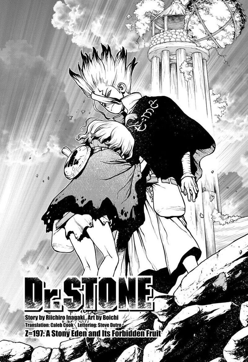 Dr. Stone Manga Chapter 197 page 1 - A Stony Eden and Its Forbidden Fruit