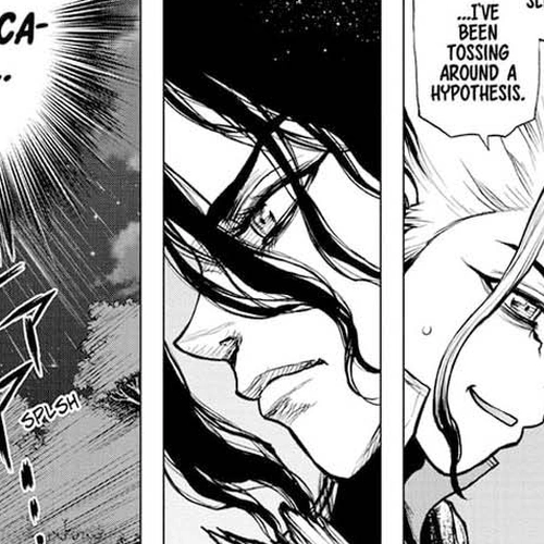 Dr. Stone Manga Chapter 197 (A Stony Eden and Its Forbidden Fruit) cover