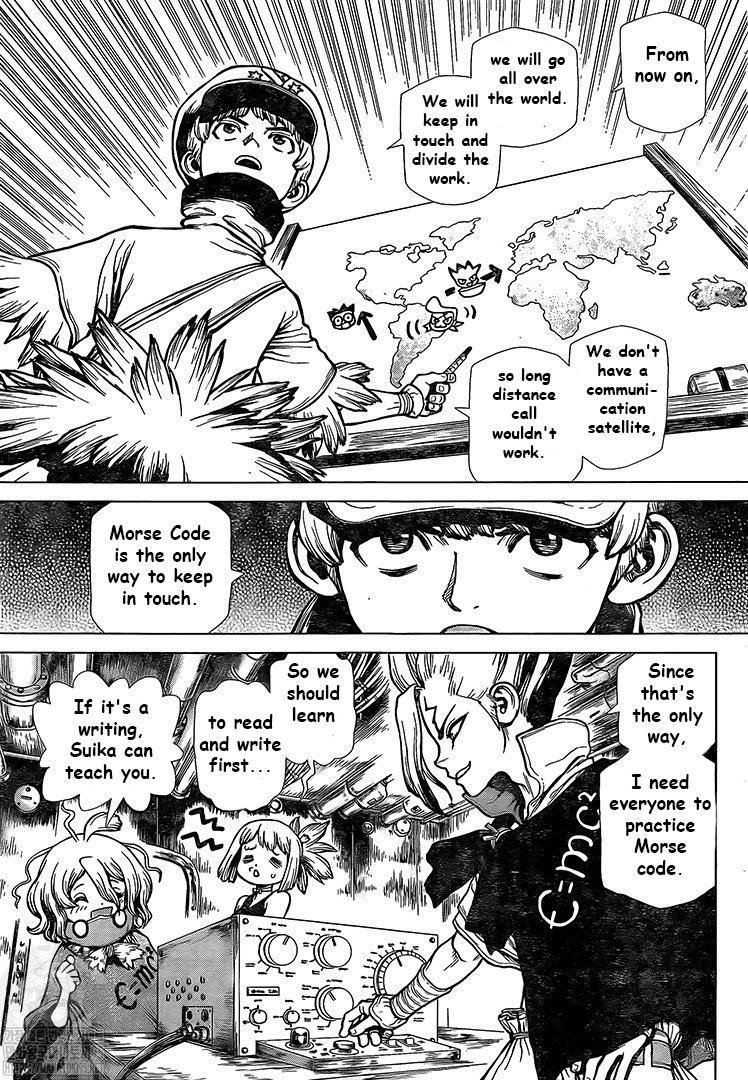 Dr. Stone Manga Chapter 201 page 5 - Morse Talk