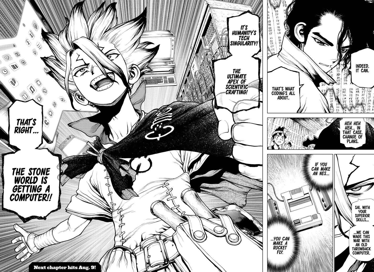 Dr. Stone Manga Chapter 205 page 15 - Universe of Zeroes and Ones