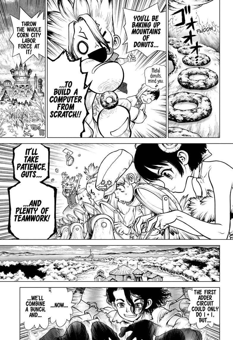 Dr. Stone Manga Chapter 207 page 1 - Linking the Circuit Diagram