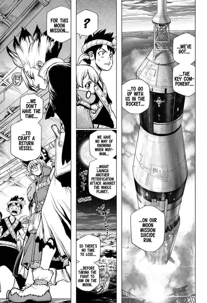Dr. Stone Manga Chapter 209 page 14 - The Rocket's Hard Truth