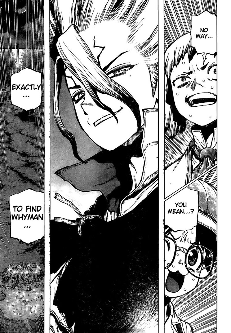 Dr. Stone Manga Chapter 214 page 16 - Stone World's Earth Defense Force