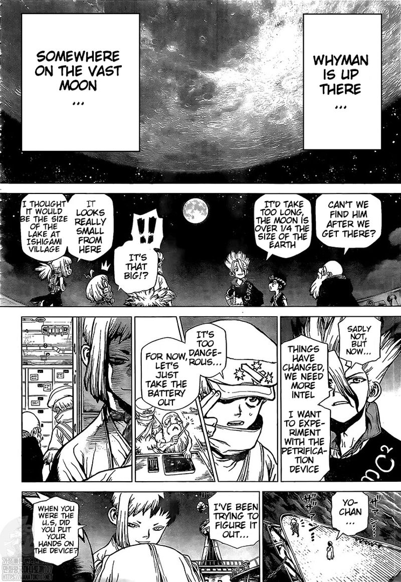 Dr. Stone Manga Chapter 214 page 8 - Stone World's Earth Defense Force
