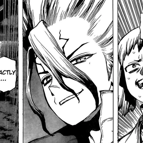 Dr. Stone Manga Chapter 214 (Stone World's Earth Defense Force) cover