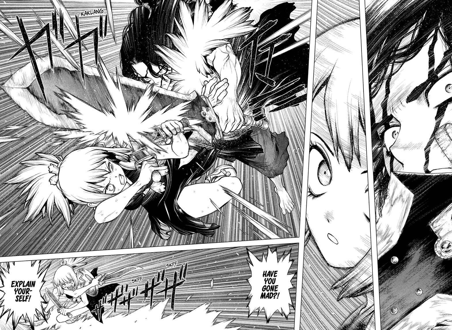 Dr. Stone Manga Chapter 219 page 14 - Three Heroes