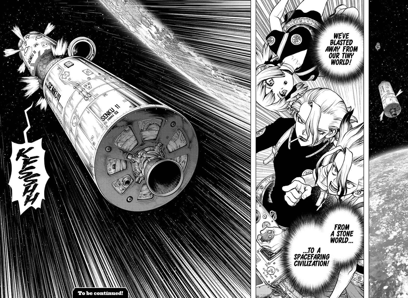 Dr. Stone Manga Chapter 224 page 16 - In Space