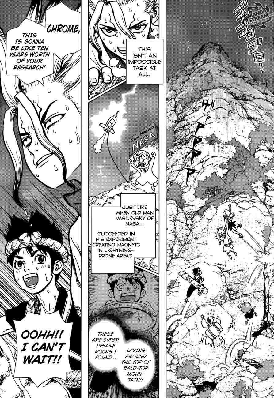 Dr. Stone Manga Chapter 24 page 14 - Lightning Speed!!