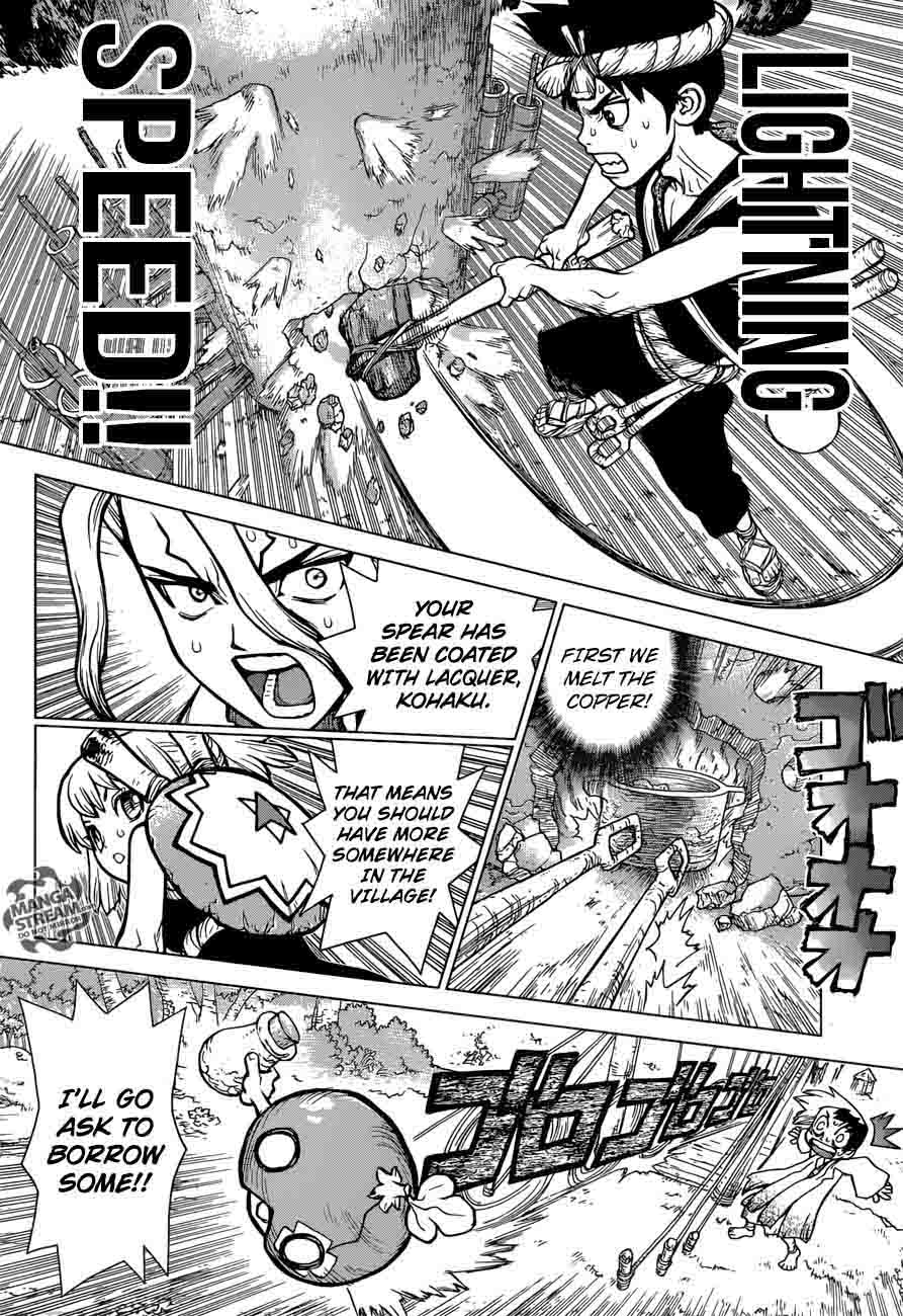Dr. Stone Manga Chapter 24 page 8 - Lightning Speed!!