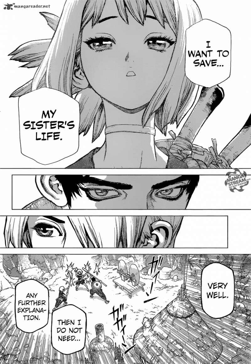 Dr. Stone Manga Chapter 27 page 13 - A Certain Scientist's Wish
