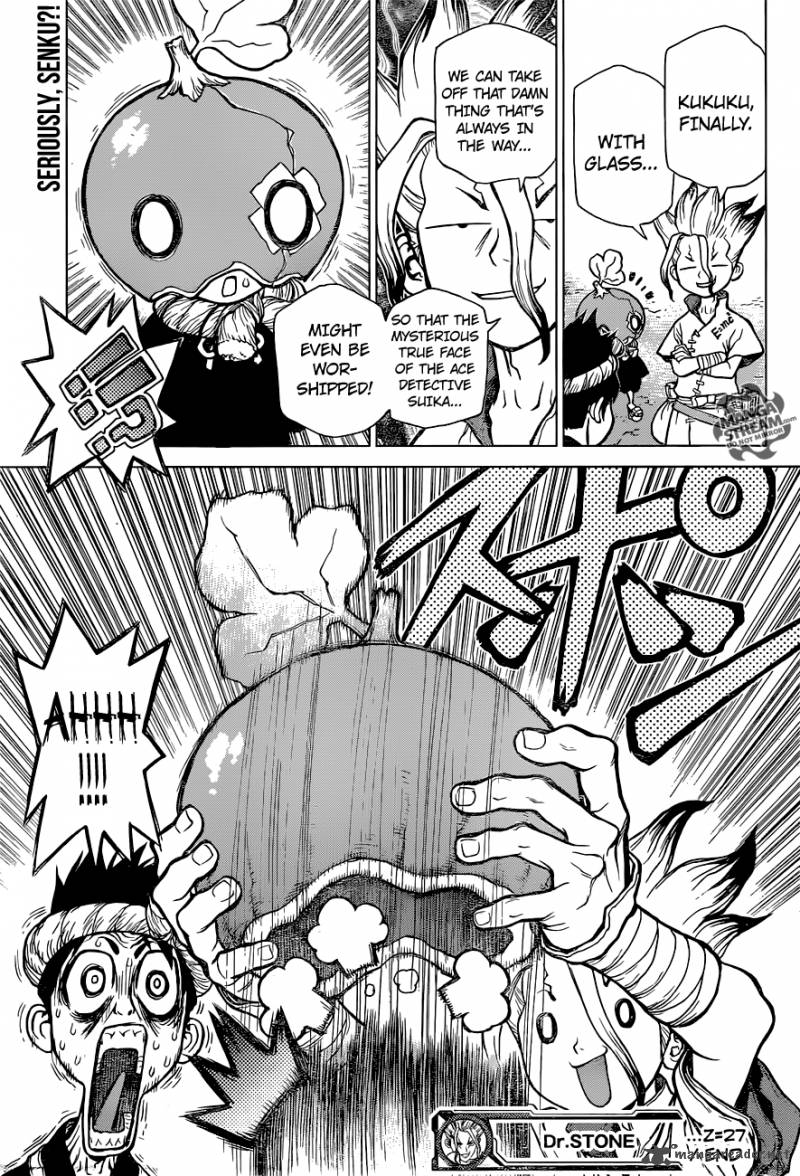 Dr. Stone Manga Chapter 27 page 18 - A Certain Scientist's Wish