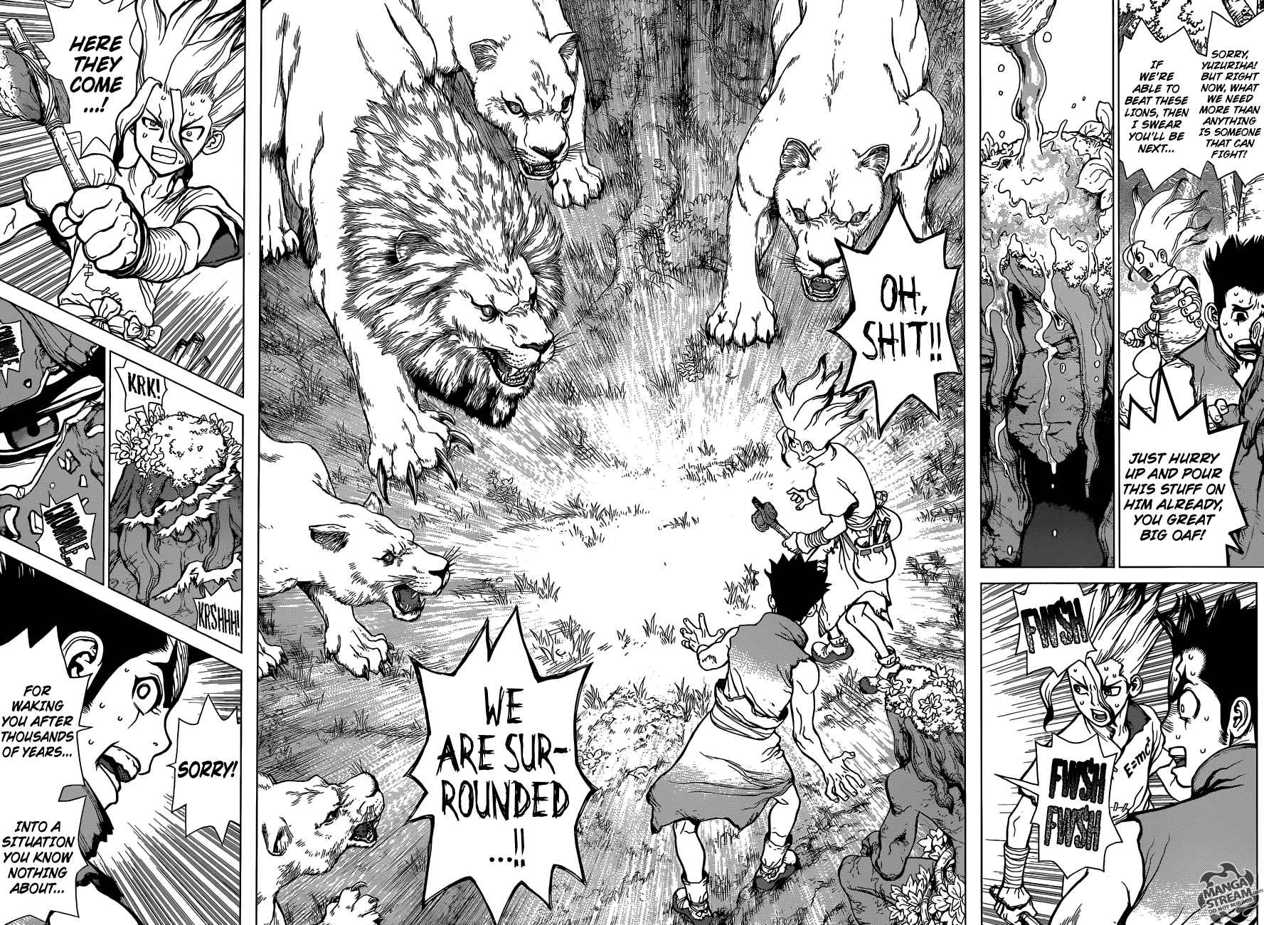 Dr. Stone Manga Chapter 3 page 14 - King of The Stone World