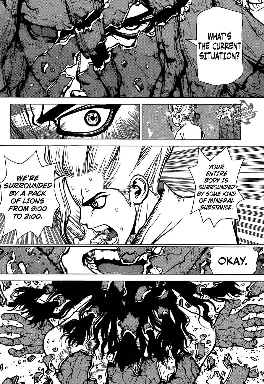Dr. Stone Manga Chapter 3 page 15 - King of The Stone World