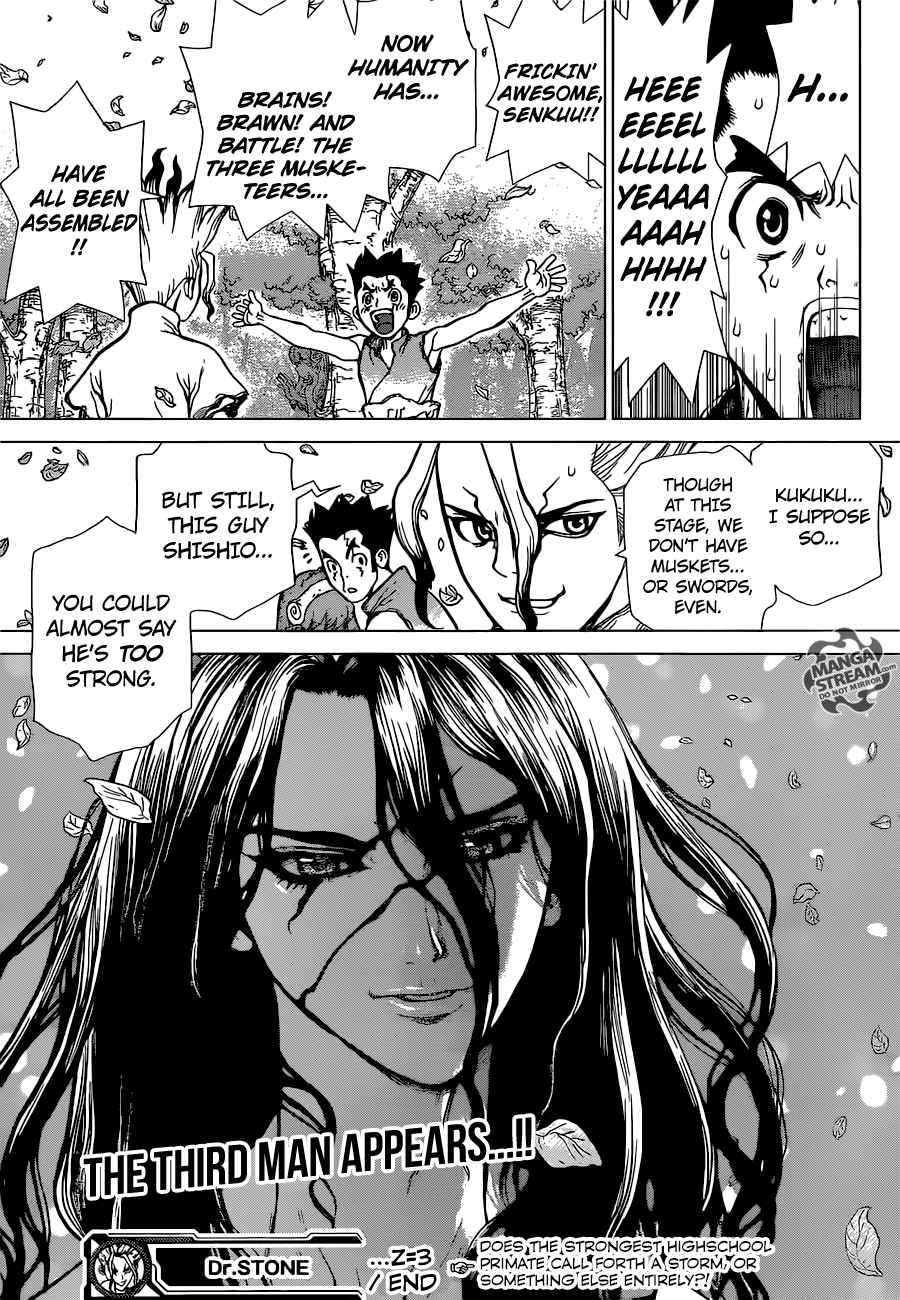 Dr. Stone Manga Chapter 3 page 20 - King of The Stone World